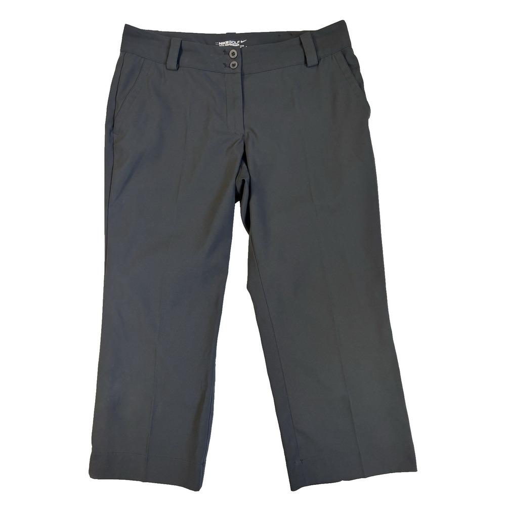 Nike Golf Tour Performance Women's 10 Black Drii Fit Capri Pants Outdoors Active